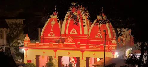 Original evening photograph of Kainchi Dham temple